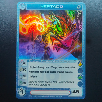 Heptadd Misprint (Max Speed) Ultra Rare Dawn of Perim 11/232 Chaotic TCG