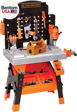 JAKKS Pacific Black+Decker Kids Workbench - Power Tools Workshop - Build Your Ow