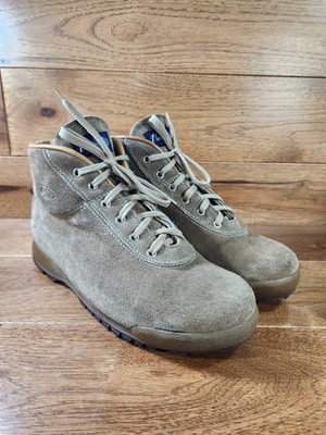 Vasque Skywalk Men's Tan Suede Hiking Boots Desert Sand Size 9M Made In Italy 