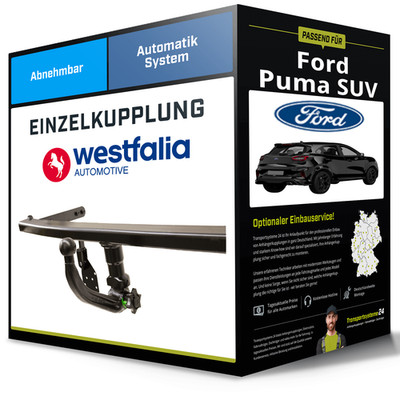 Abnehmbare Anhängerkupplung für FORD Puma SUV 09.19- Typ J2K / CF7 Westfalia NEU