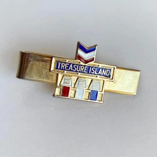 Tresure Island Vintage 60's Chevron Standard Oil Tie Clasp