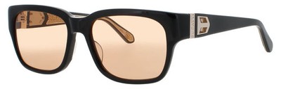 Bugatti Model 29 BK-LS Square Shiny Black/Orange 56 mm Unisex Sunglasses Frame