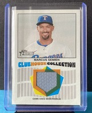 2026 Topps Heritage Marcus Semien Clubhouse Collection CCR-MS Rangers GU Jersey