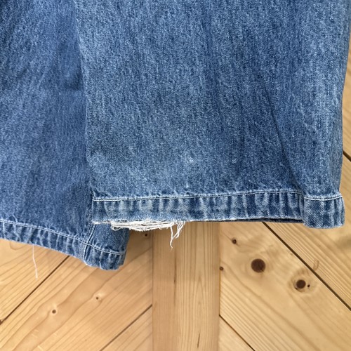Vintage Calvin Klein Overalls Women’s L Denim Carpenter 90s Bib Wide Leg CK Y2K - Picture 10 of 11
