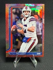 2025 Topps Chrome Football #34 Josh Allen Football Leather