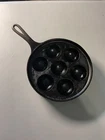 Vintage Griswold #962 / 32 A Cast Iron Egg Poacher Pan Skillet