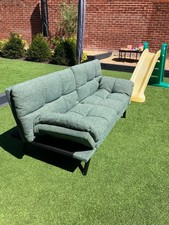 Dunelm Green Sofa Bed (Lays Flat)
