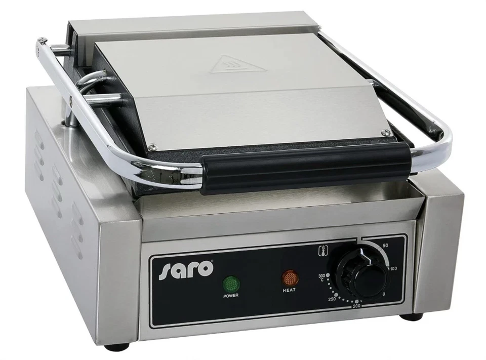 Saro 443-1000 PG 1 griglia elettrica a Contatto, Argento - Immagine 3 di 4