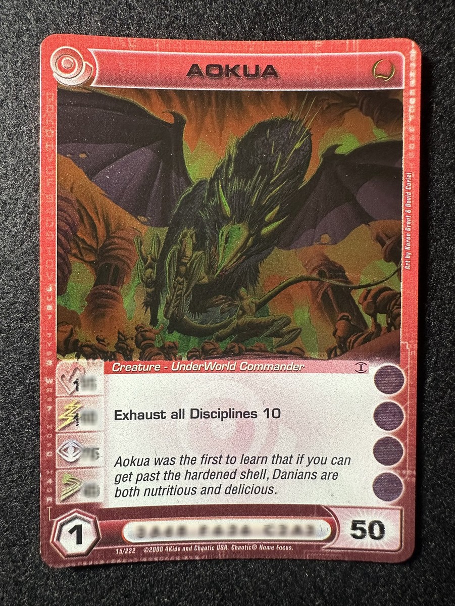 Chaotic Mid E 50 Aokua 15/222 BTD 1st Edition Foil Rare NM | eBay