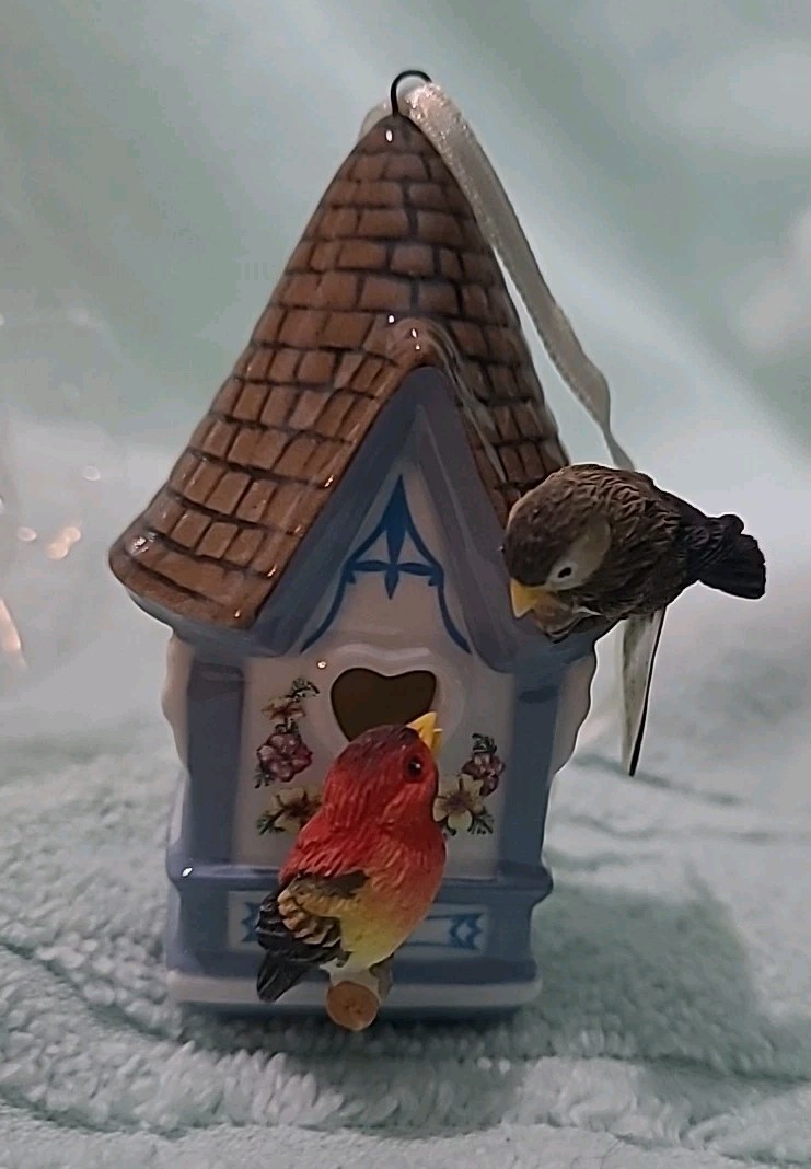 Bradford Editions “Home Is Where The Heart Is” Birdhouse Ornaments