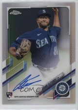 2021 Topps Chrome Rookie Auto Refractor 389/499 Aaron Fletcher #RA-AF Auto 1ek2