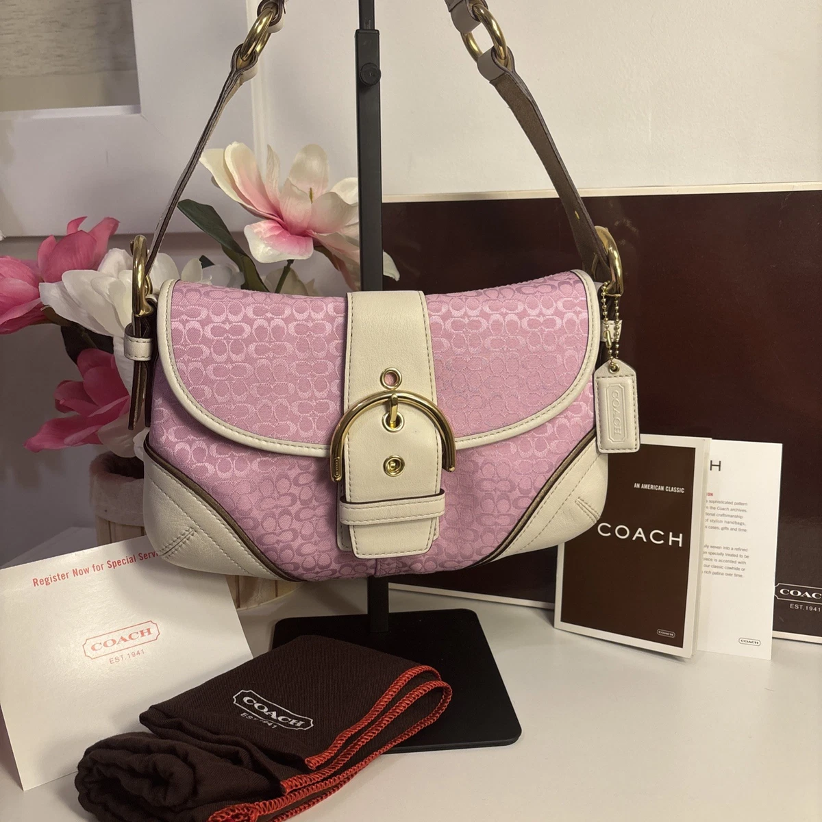 Coach Pink Soho Handbag for sale | eBay