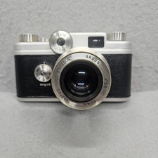Vintage Argus C4 Rangefinder Camera Cintagon 50mm f/2.8   Shutter Fires Untested