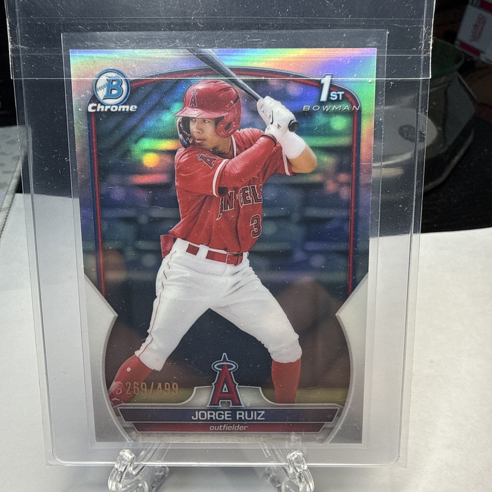 2023 Bowman - Chrome Prospects Jorge Ruiz #BCP-123 Refractor /499 (RC)