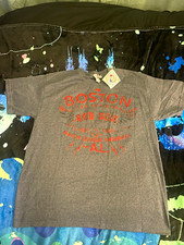 Majestic Boston Red Sox Gray MLB Genuine Merchandise Baseball T-Shirt Size L