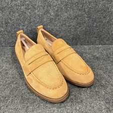 COLE HAAN Stassi Penny Loafer Women's sz US 5.5 B Biscuit Suede W32665