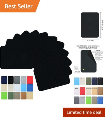 #ad Versatile 12PCS Black Iron On Fabric Patches Easy to Apply amp; Machine Washable $19.99