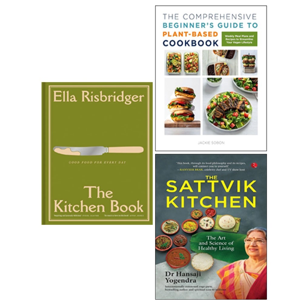 Kitchen Book(HB),Comprehensive Beginner's Guide,Sattvik Kitchen 3 Books Set