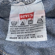 Vintage Levi  s 501 Jeans Dark Wash 1995 40x32 Made In USA Button Fly USA Made