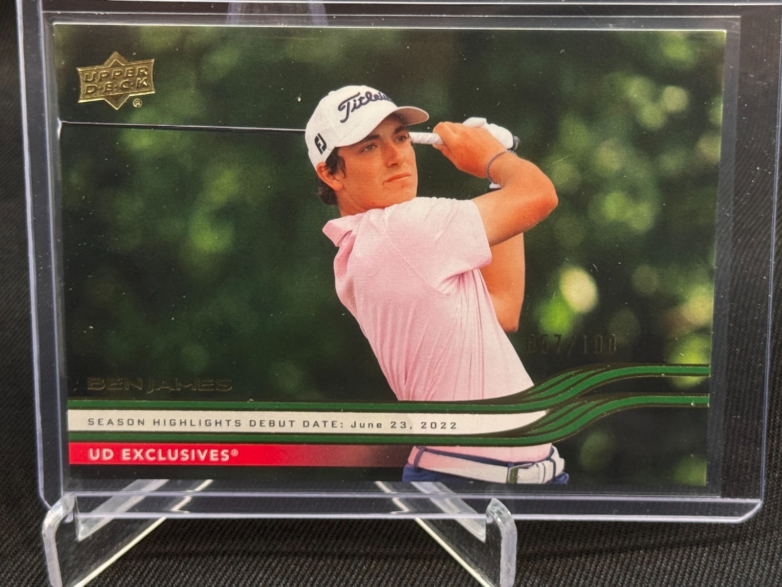 2026 Upper Deck Debut Dates Exclusives #57/100 Ben James #83 Rookie RC