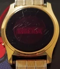 Rare Vintage Timex (Blues Brother's) Watch 1970s  LED Digital Gold Tone Bracelet