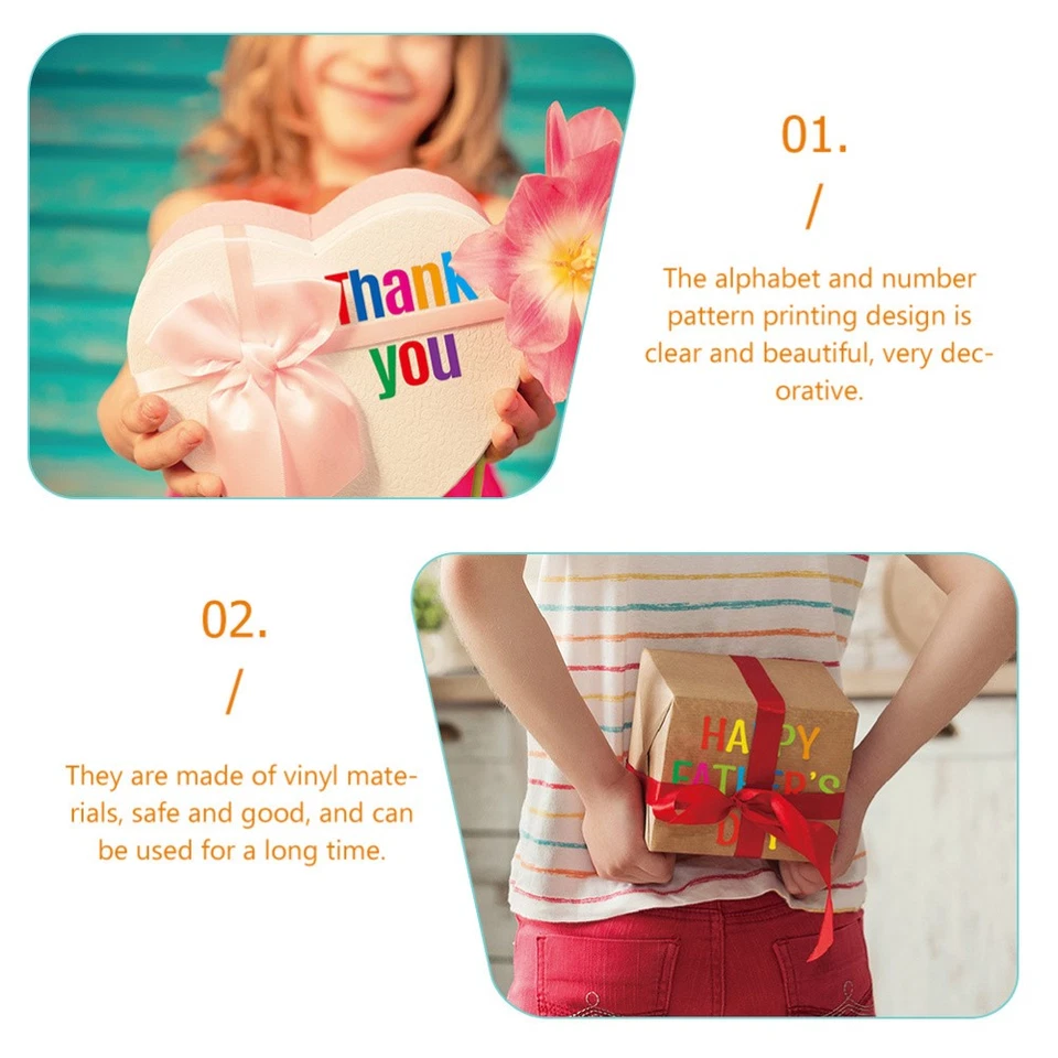 12 Sheets Alphabet Stickers Letter Number Stickers sorting box stickers - Image 4 of 4