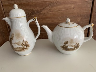 FÜRSTENBERG PHILIPPINE Schloß Hedwigsburg  - 1 x Kaffeekanne, 1 x Teekanne