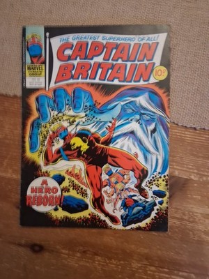 Marvel Comics Captain Britain No 33 May 25th 1977 A Hero Reborn! Vintage Comic
