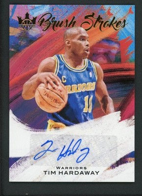 2020-21 TIM HARDAWAY 07/99 AUTO PANINI COURT KINGS BRUSH STROKES AUTOGRAPHS