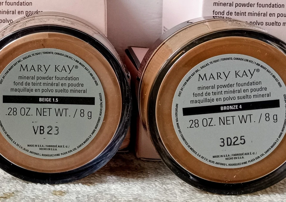 Mary Kay Mineral Powder Foundation Beige Bronze Makeup (Choose Shade) 0.28 oz 8g - Image 3 of 3