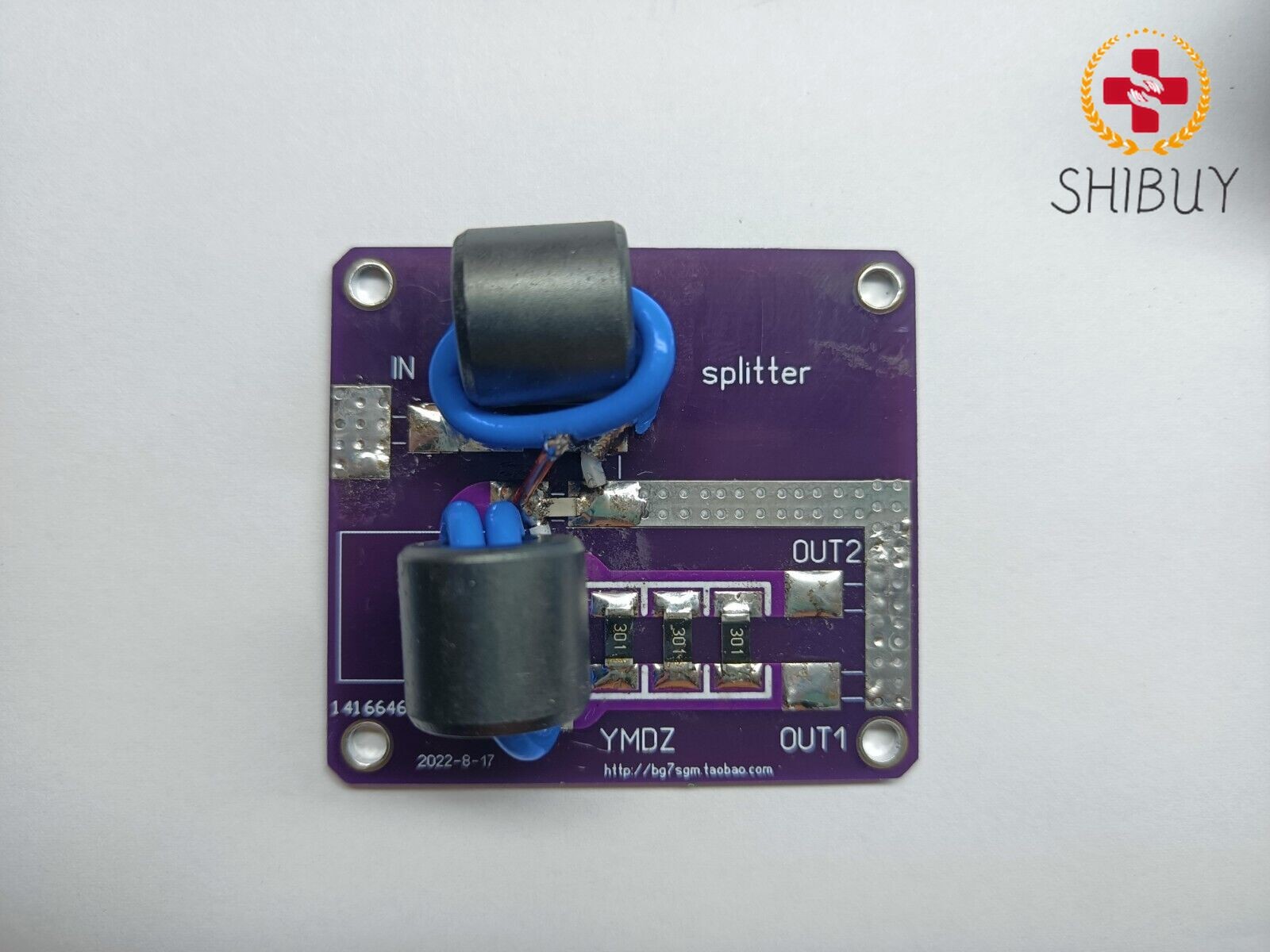 1.5KW 1.8-52MHz 2-PORT Hybrid HF SPLITTER/COMBINER Power Combiner Splitter