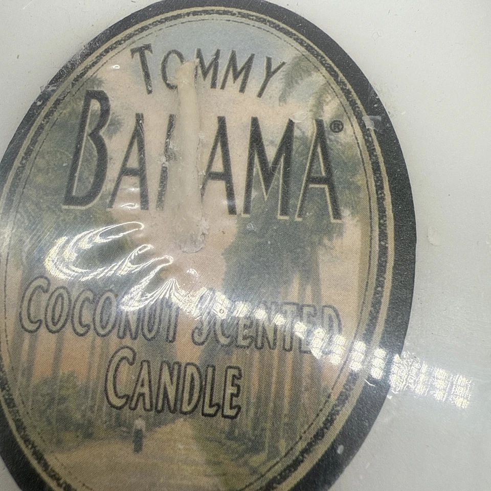 Vintage TOMMY BAHAMA Coconut Shell Candle Candle New Flower Tropical - Image 4 of 4