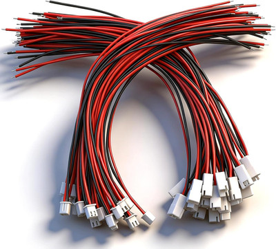 50Pack Xh2.54Mm Female/Male Connections Plug 2Pin Wire Cables 200Mm Xh2.54-2Pin