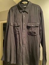 Mens Theory Lyocell shirt XL NWT $245 BLACK HOT!