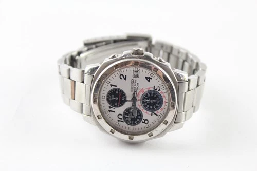 Vintage Seiko Chronograph Watch Ref. V657-9010 Quartz UNTESTED