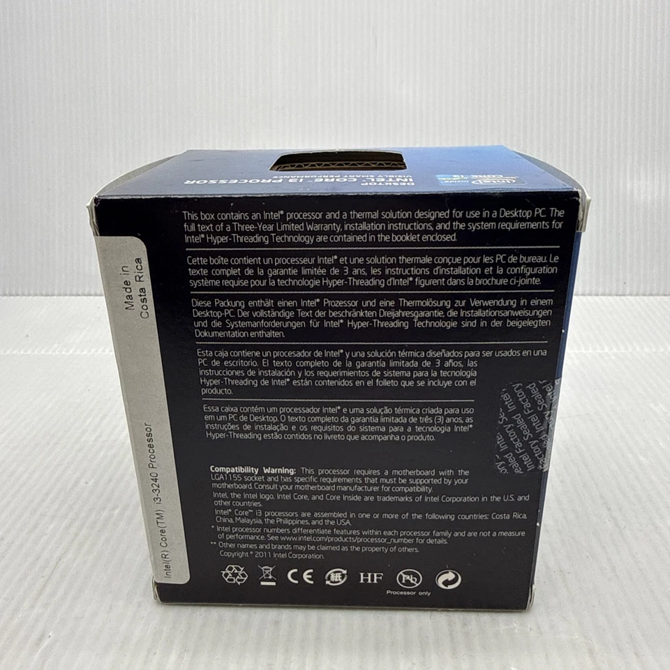 Intel Core i3 i3-3240 3.40 GHz Processor Socket H2 LGA1155 Dual-core 2 Core 3 MB - Image 3 of 4