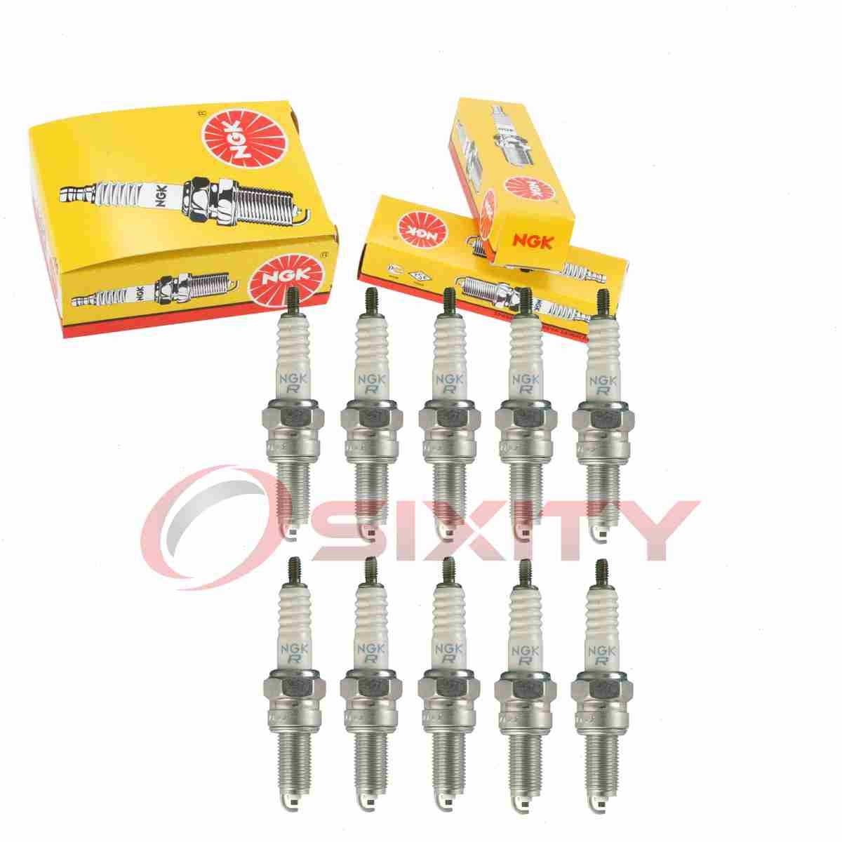 10 pc NGK 1582 CPR6EA-9S Standard Spark Plugs for 31916-KWB-601 Ignition ug