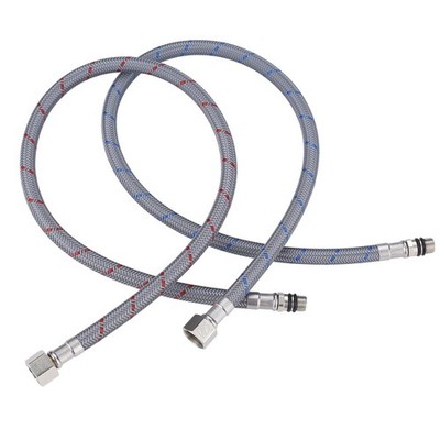 ARCORA 40'' Bathroom Faucet Hose, Braided Nylon cUPC Supply Lines 3/8'' Female ...