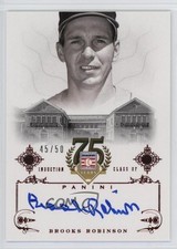 2014 Panini Hall of Fame Signatures Red 45/50 Brooks Robinson #76 Auto HOF 1rt7