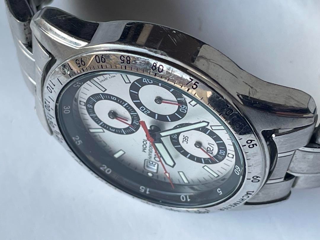 Seiko 7T92-0Dw0 Chronograph Quartz Men's watch Good c… - Gem