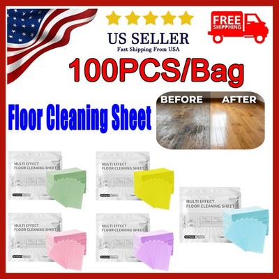 Multi-Effect Floor Cleaning Sheets,100pcs Water-Soluble Floor Cleaning Sheets