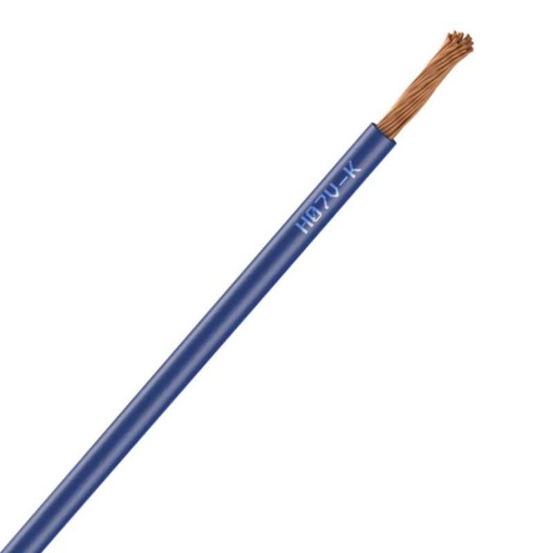 Fil de câblage souple H07V-K 2.5mm² bleu Nexans, la haute qualité industrielle
