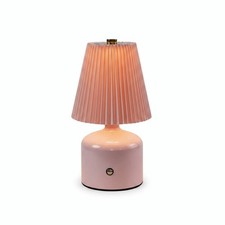 1pc Touch Table Lamp Bedroom Bedside Dimmable Light Fabric Lampshade Living Room