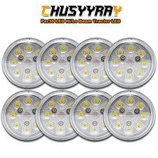8Pcs LED HEADLIGHTS LAMPS BULBS 4411 30W 21 WATT 4.5'' 4 1/2'' PAR36 12V