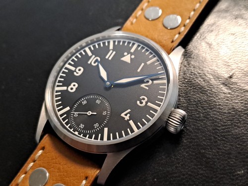 Pilot Flieger Handaufzug 41 mm ETA 6498-2 TOP swiss entspiegeltes Saphirglas
