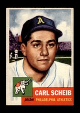 1953 Topps Set-Break # 57 Carl Scheib EX-EXMINT *GMCARDS*