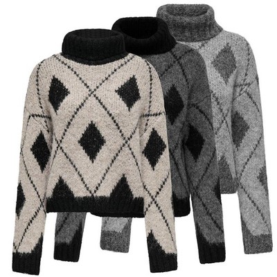 JDY Damen Rollkragen Pullover Strickpullover Damenpullover Pulli JDYZoey Life