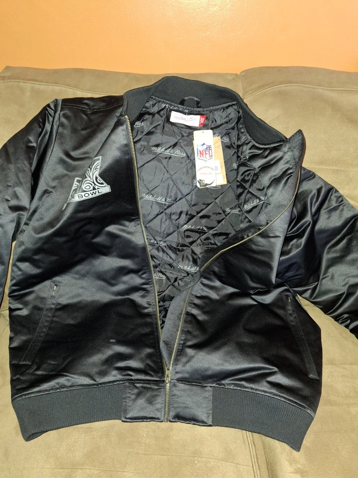 Chaqueta de bombardero Philadelphia Eagles Mitchell & Ness Super Bowl 59 LIX Champions Foto 3 de 4