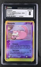 CGC 8 Slowpoke 45/95 2004 EX Team Magma Vs Team Aqua Common Reverse Holo on eBay
