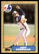 Jeff Reardon 1987 Topps #165 Montreal Expos MLB READ FREE SHIPPING AutographDen